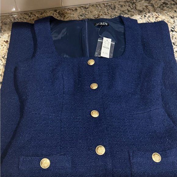 NWT J. Crew Sophia sleeveless midi dress in tweed - Picture 4 of 4